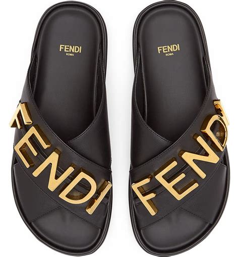 fendi women high heels platform wedge sandals slide shoes|fendi sandals for women.